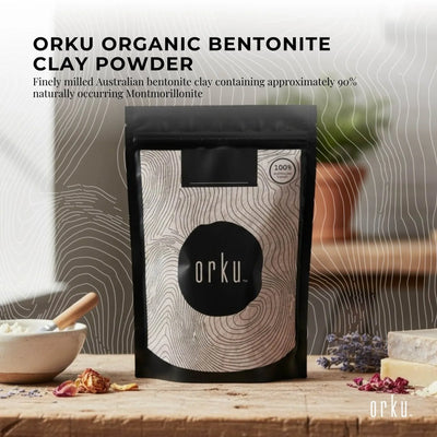 Orku 2Kg Organic Bentonite Clay Powder Cosmetic Grade Montmorillonite