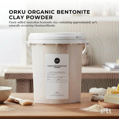 Orku 1.1Kg Organic Bentonite Clay Powder Cosmetic Grade Montmorillonite