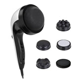 Orku Handheld Body Massager 4 Heads Adjustable Speed 28W Black
