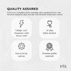 Orku 5L Black Electric Hand Towel Warmer Mini UV Steriliser Cabinet Salon Heater