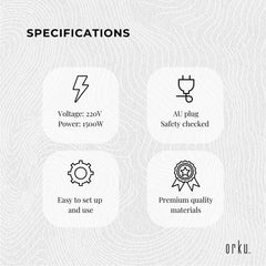 8L Orku Candle Wax Heater With Core Heating Tap - Electric Warmer Melter Pot