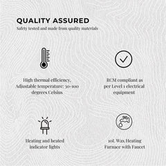 10L Orku Candle Wax Heater With Core Heating Tap - Electric Warmer Melter Pot