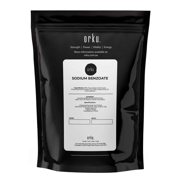 1Kg Orku Sodium Benzoate USP/FCC Grade Prills – E211 Preservative CAS 532-32-1