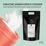 Orku 10Kg Creatine Monohydrate Powder 200 Mesh Micronised 99.9% Pure