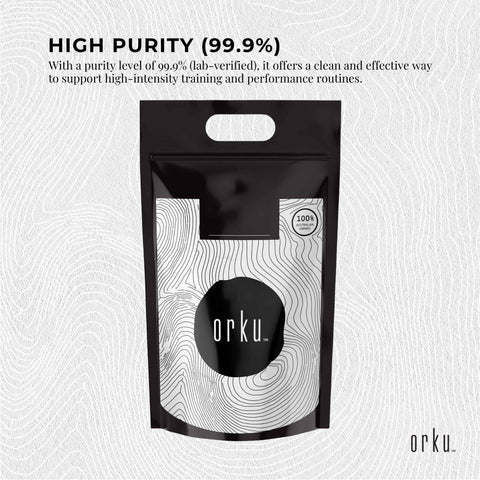 Orku 20Kg Creatine Monohydrate Powder 200 Mesh Micronised 99.9% Pure
