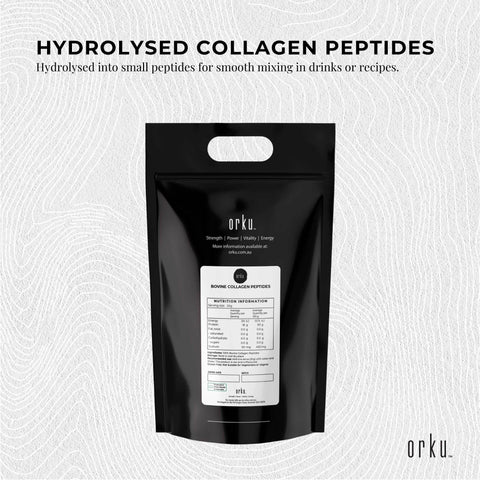 Orku 10Kg Bovine Collagen Peptides Powder Hydrolysed Protein Unflavoured