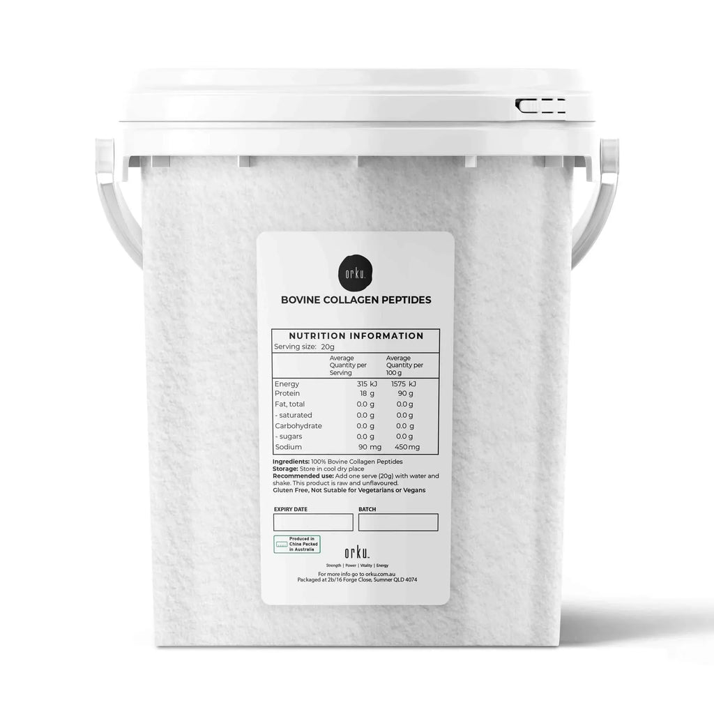 Orku 600g Bovine Collagen Peptides Powder Tub Hydrolysed Protein