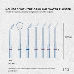 Water Jet Dental Flosser 600ml White - Electric Oral Pressure Tooth Irrigator