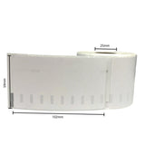 Tooleroo 1 Roll x 300 Thermal Labels 59mmx102mm - White Waterproof Stickers