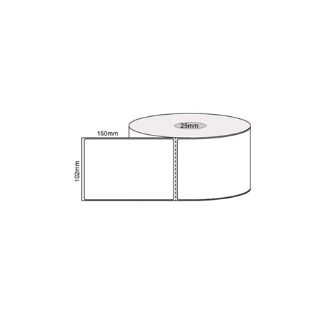 10 Rolls x 400 Label Stickers 102x150mm - Direct Thermal White Shipping Labels