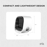 Orku USB Mini Evaporative Air Cooler Fan White - 300 Ml Water Tank