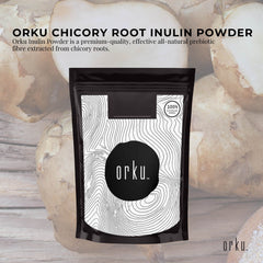Orku 100g Chicory Root Inulin Powder - Unflavoured Natural Prebiotic Fibre