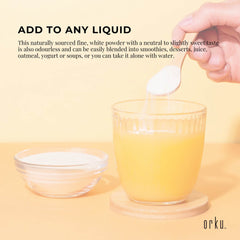 Orku 100g Chicory Root Inulin Powder - Unflavoured Natural Prebiotic Fibre