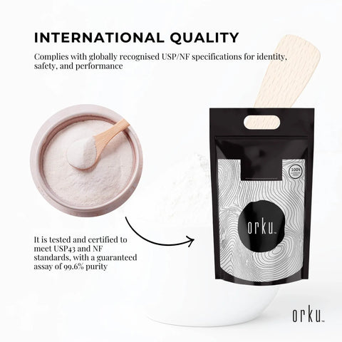 Orku 10Kg Myo Inositol Powder - USP Grade High Purity Unflavoured