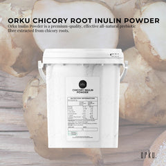Orku 800g Chicory Root Inulin Powder Tub - Unflavoured Natural Prebiotic Fibre