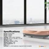 Social Hike 55cm Vibration Plate Machine Full Body Exercise Platform 200W Pink