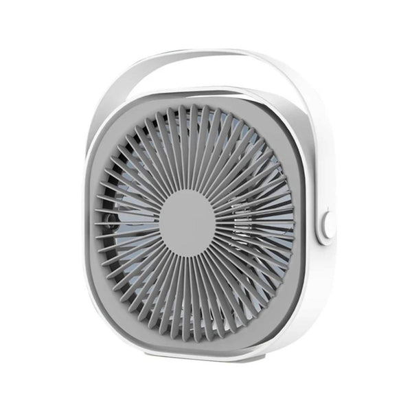 3-Speed USB 20cm Desktop Fan - Quiet Portable Lightweight Rechargeable Cooler
