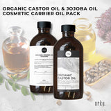 Orku 500ml Organic Castor Oil and 500ml Organic Jojoba Oil Pack