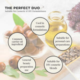 Orku 500ml Organic Castor Oil and 500ml Organic Jojoba Oil Pack