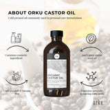 Orku 500ml Organic Castor Oil and 500ml Organic Jojoba Oil Pack