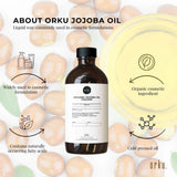 Orku 500ml Organic Castor Oil and 500ml Organic Jojoba Oil Pack