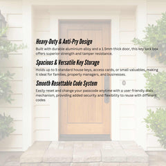 Tooleroo Wall Mount Key Lock Box – 4-Digit Safe Weatherproof Secure Storage