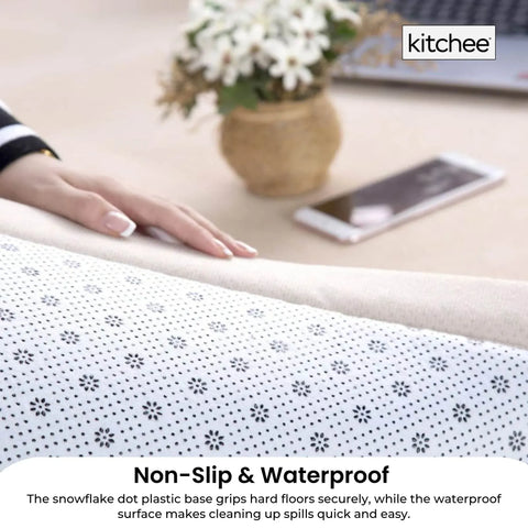Kitchee Foam Floor Mat 150x200cm - Padded Thick Soft Tatami Style Rug Grey
