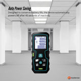 Tooleroo 40m Digital Laser Distance Measurer - LCD Area Volume Meter Tool