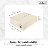 Kitchee Foldable Bed Sheet Storage Box - Linen + Closet Organiser Beige