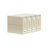 Kitchee 4x Foldable Bed Sheet Storage Box - Linen + Closet Organiser Beige