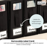 Kitchee Foldable Bed Sheet Storage Box - Linen + Closet Organiser Black