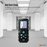 Tooleroo 100m Digital Laser Distance Measurer - LCD Area Volume Meter Tool