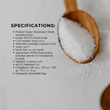 Orku 1Kg Potassium Citrate Food Grade - Granular BP USP FCC E332 Additive