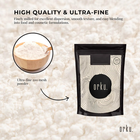 Orku 400g Xanthan Gum Thickener Pure Fine Powder 200 Mesh FCC E415 Food Additive