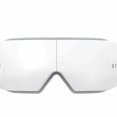 Orku Rechargeable Eye Massager - Heat Compression Vibration Bluetooth White