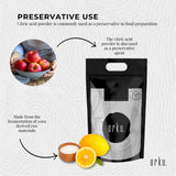 Orku 20Kg Citric Acid Powder - Food Grade Non GMO Anhydrous Preservative E330 Bulk