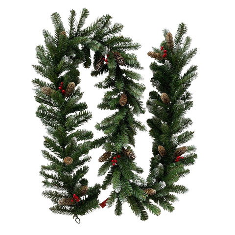 Christabelle 2.7m Christmas Garland with Pine Cones & Berries Pine Tree Decoration Ornament