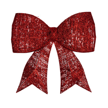 Christabelle Christmas Display Bow 91cm with LED and Twinkle Lights 5 Functions Christmas Festive Decorations Display Big Wired Bow
