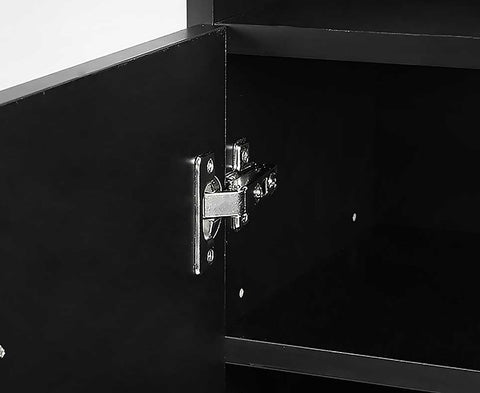 Sarantino 21 Pairs Shoe Cabinet Rack Storage Organiser 80 x 30 x 90cm in Black