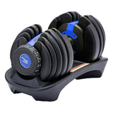 Powertrain 24KG Adjustable Home Gym Dumbbell - Blue