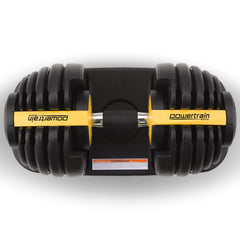Powertrain 24KG  Adjustable Home Gym Dumbbell - Gold