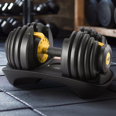 Powertrain 24KG  Adjustable Home Gym Dumbbell - Gold