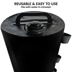 Wallaroo 10L Weight Bags 4 Pcs Gazebo Pods Canopy Eco-friendly Anchor In Black