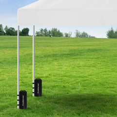 Wallaroo 10L Weight Bags 4 Pcs Gazebo Pods Canopy Eco-friendly Anchor In Black