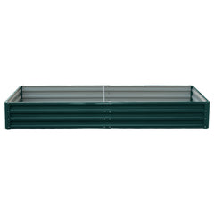 Wallaroo Garden Bed 240 x 120 x 30cm Galvanized Steel - Green