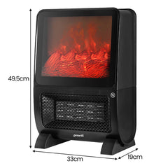 Pronti 2000W 3D Fire PTC Electric Portable Room Heater