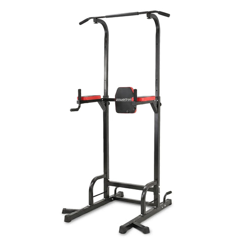 Powertrain J06 Multi-Function Power Tower Pull Up Chin Up Dip Station Heavy Duty Home Gym Strength Training Equipment