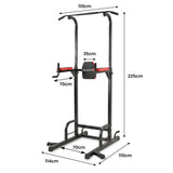 Powertrain J06 Multi-Function Power Tower Pull Up Chin Up Dip Station Heavy Duty Home Gym Strength Training Equipment