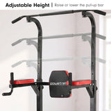 Powertrain J06 Multi-Function Power Tower Pull Up Chin Up Dip Station Heavy Duty Home Gym Strength Training Equipment