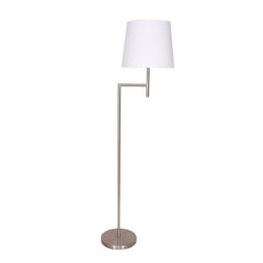Sarantino Nickel Metal Arc Floor Lamp